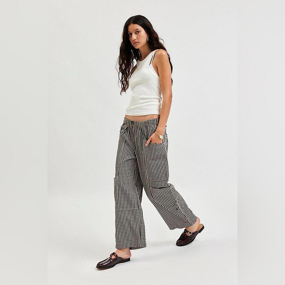 BDG Black and White Checkered Pants